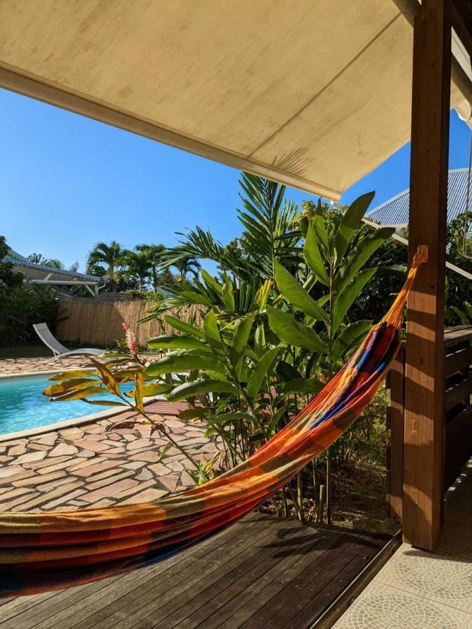 Charmante Villa Creole Climatisee, Jardin Tropical Et Piscine Prives Lamentin Экстерьер фото